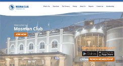 Desktop Screenshot of mosmanclub.com.au